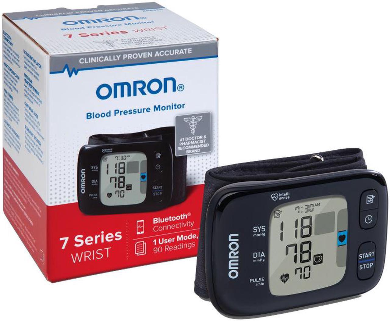 Alt view image 9 of 13 - Omron 7 Series Wireless Wrist Home Blood Pressure Monitor BP6350