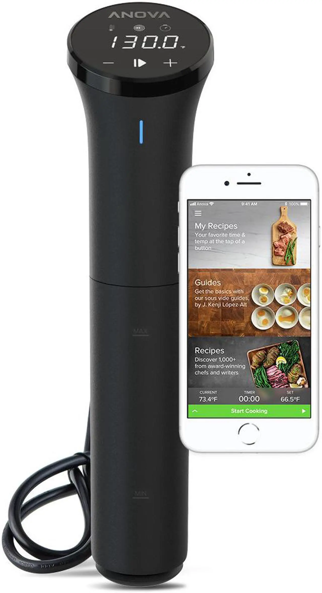 Alt view image 7 of 8 - Anova Culinary Sous Vide Precision Cooker Nano | Bluetooth | 750W | Anova App Included