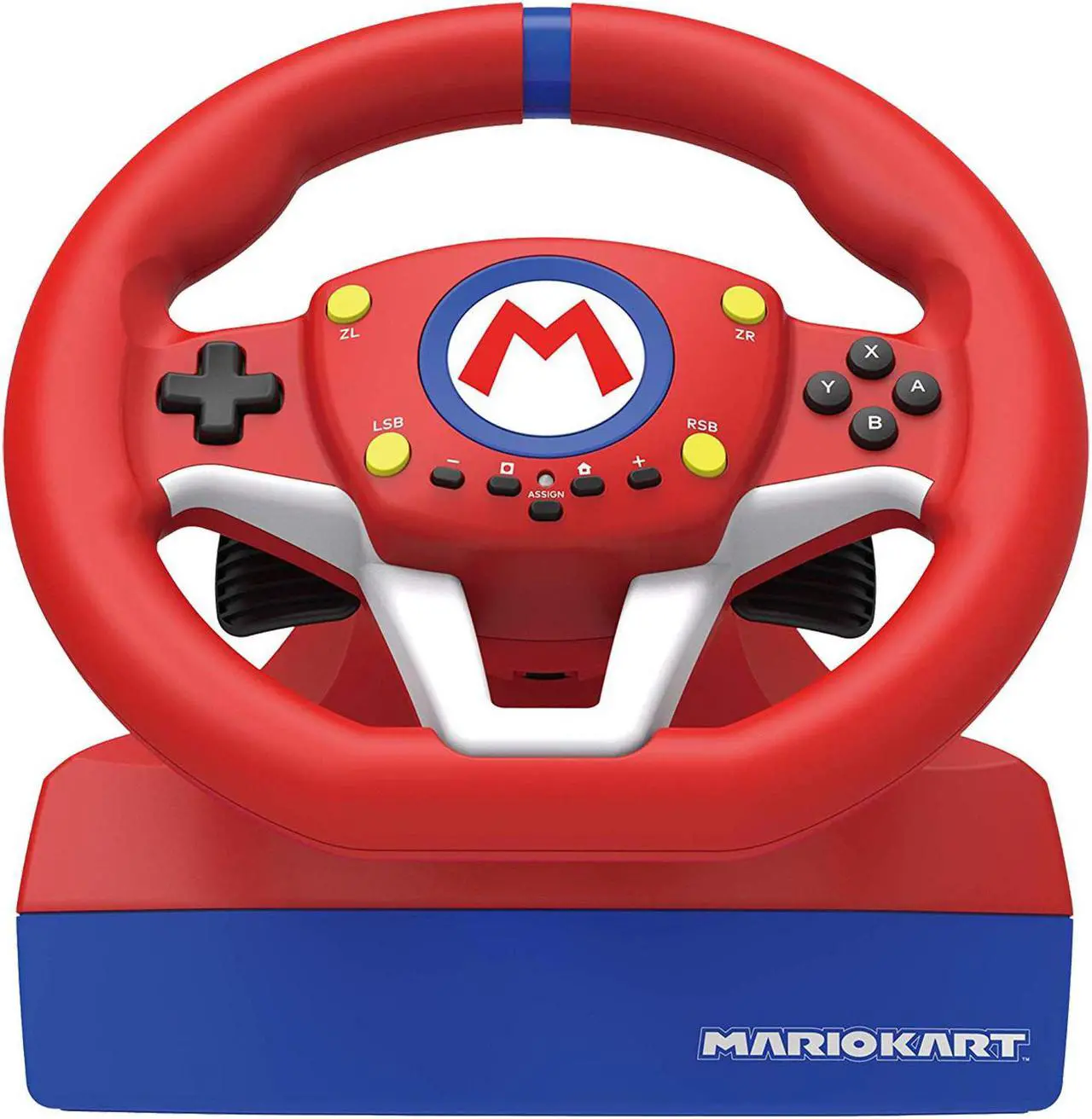 Alt view image 16 of 17 - HORI Nintendo Switch Mario Kart Racing Wheel - Red/ Blue Edition