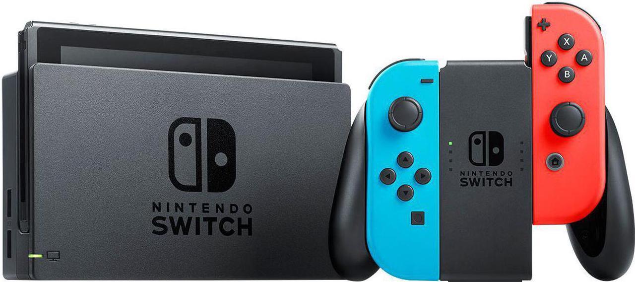 Alt view image 7 of 20 - Nintendo Switch - Neon Blue/Neon Red Joy-Con + Mario Kart 8 Deluxe (Download) + 3month Nintendo Switch Online membership - Black/Neon Blue/Neon Red