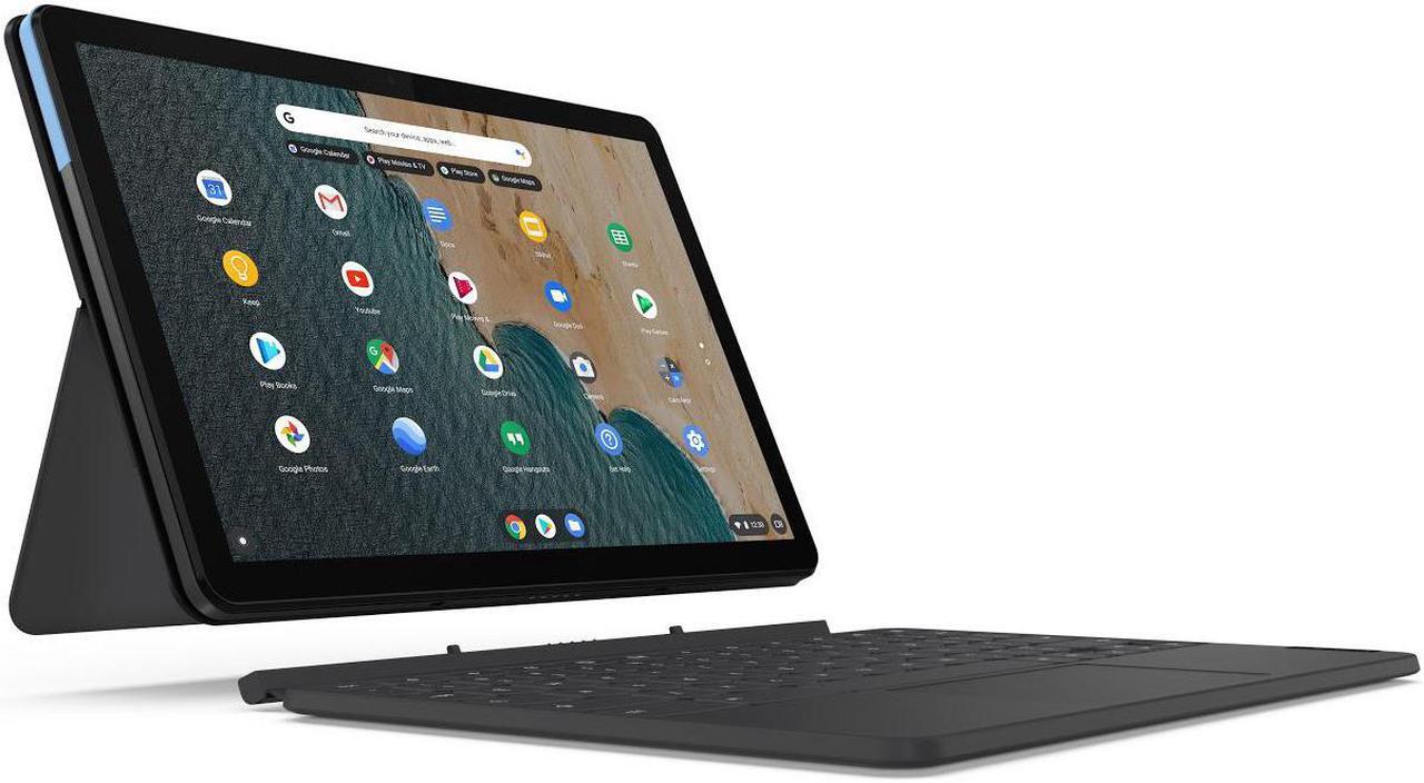 Alt view image 10 of 20 - Lenovo Chromebook Duet Laptop, 10.1" FHD IPS Touch  400 nits, MediaTek Helio P60T,  ARM Mali-G72 MP3 Graphics, 4GB, 64GB eMMC, Chrome Os