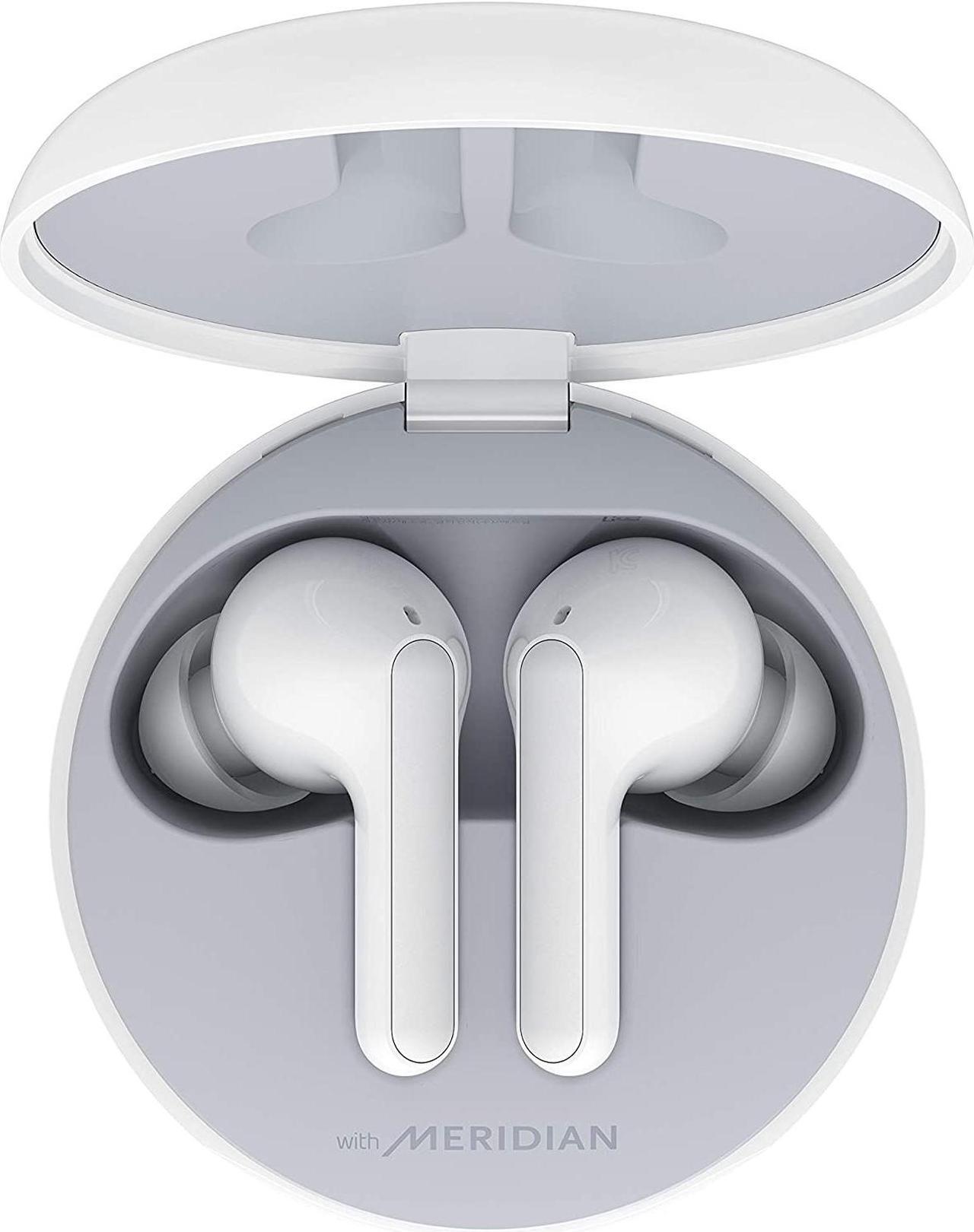 Alt view image 8 of 12 - LG TONE Free UVnano FN6 Wireless Earbuds w/ Meridian Audio - White