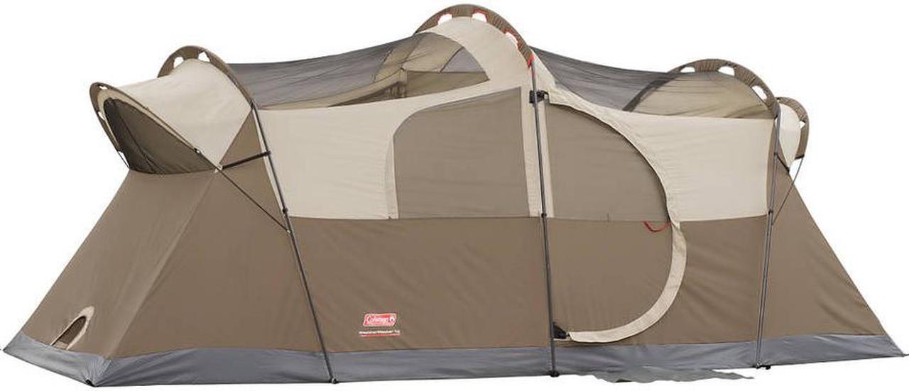 Alt view image 9 of 9 - Coleman WeatherMaster 10 Person 2 Room Family Camping Tent | 17' x 9'