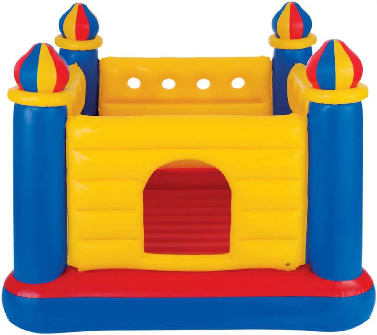 Alt view image 8 of 15 - Intex Inflatable Colorful Jump-O-Lene Castle Bounce House, for 2 Kids Ages 3-6