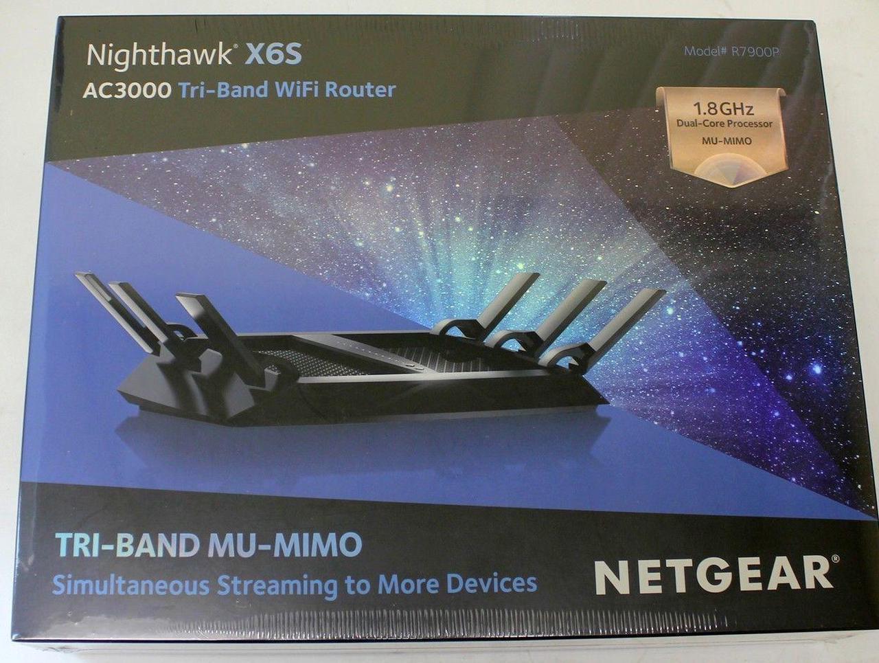 Alt view image 3 of 3 - NETGEAR Nighthawk X6S AC3000 Tri-Band WiFi Router (R7900P)