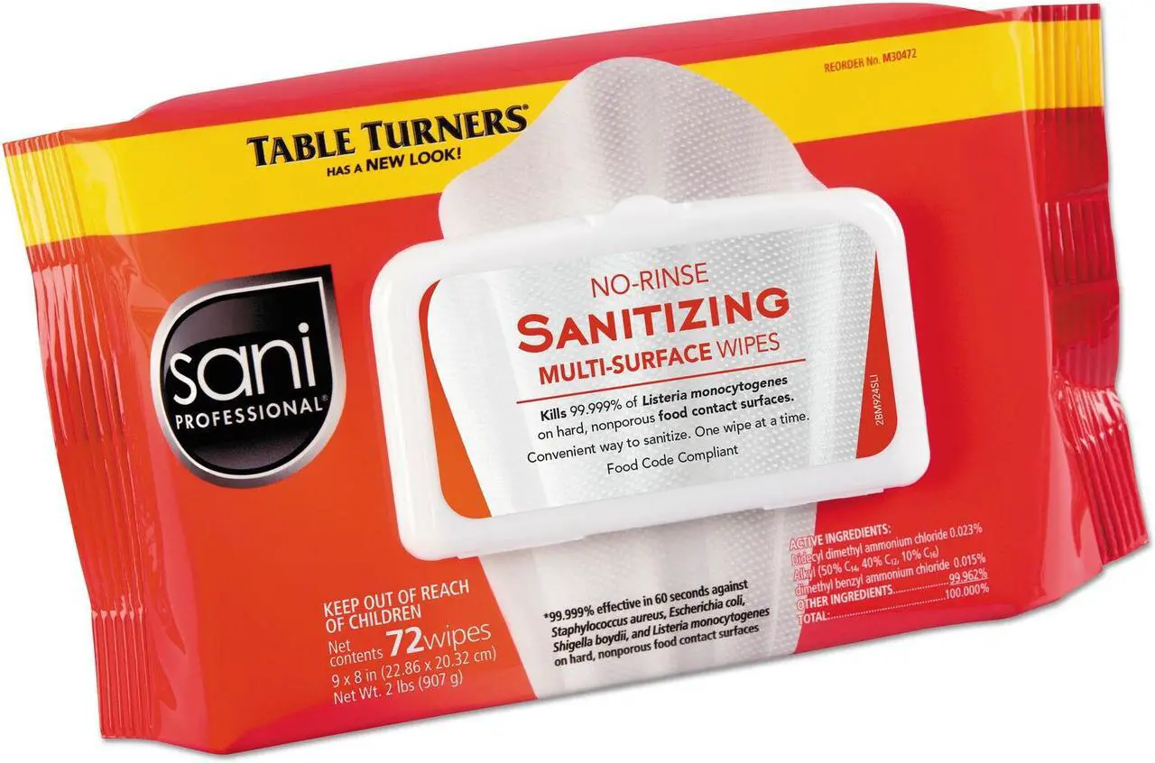 Alt view image 5 of 5 - Sani Professional M30472 No-Rinse Sanitizing Wipes