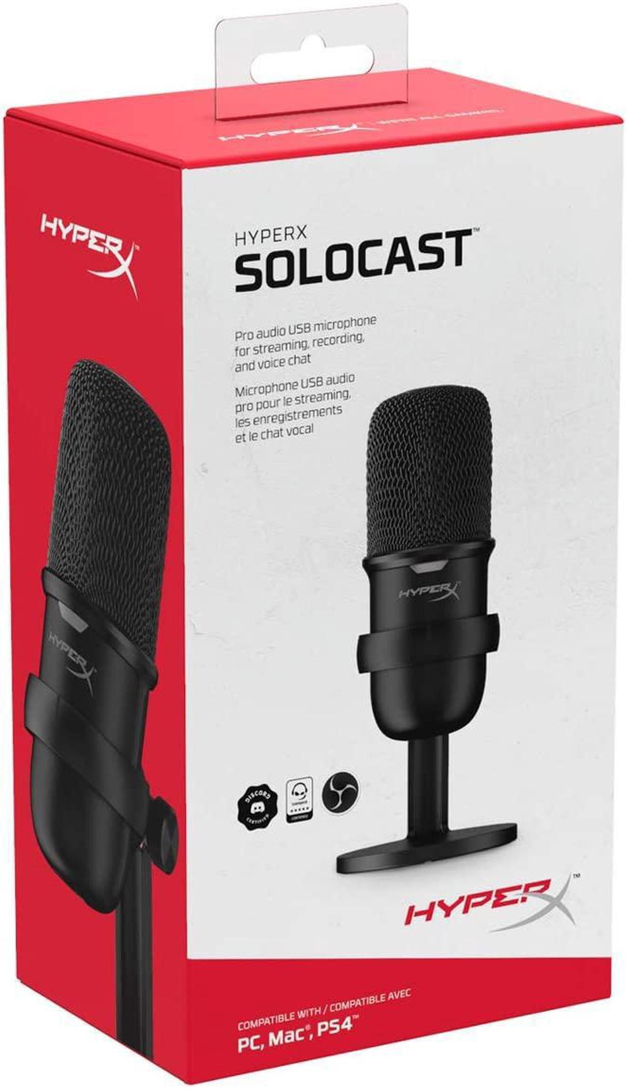 Alt view image 2 of 2 - hyperx solocast - usb condenser gaming microphone, for pc, ps4, ps5 and mac, tap-to-mute sensor, cardioid polar pattern, great for gaming, streaming, podcasts, twitch, youtube, discord