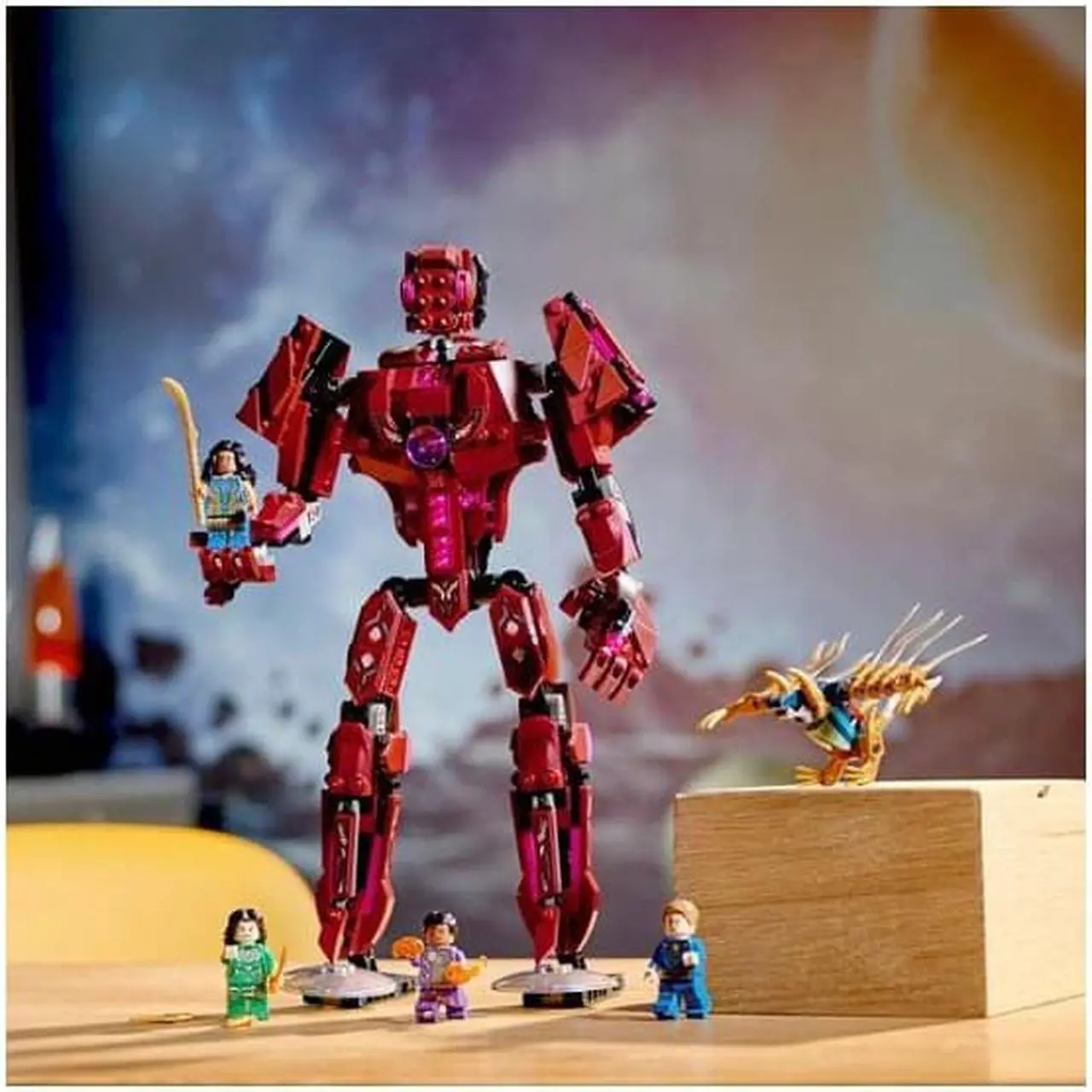 Alt view image 19 of 20 - LEGO 76155 Marvel The Eternals In Arishems Shadow 493 Piece Build Set, Age 7+