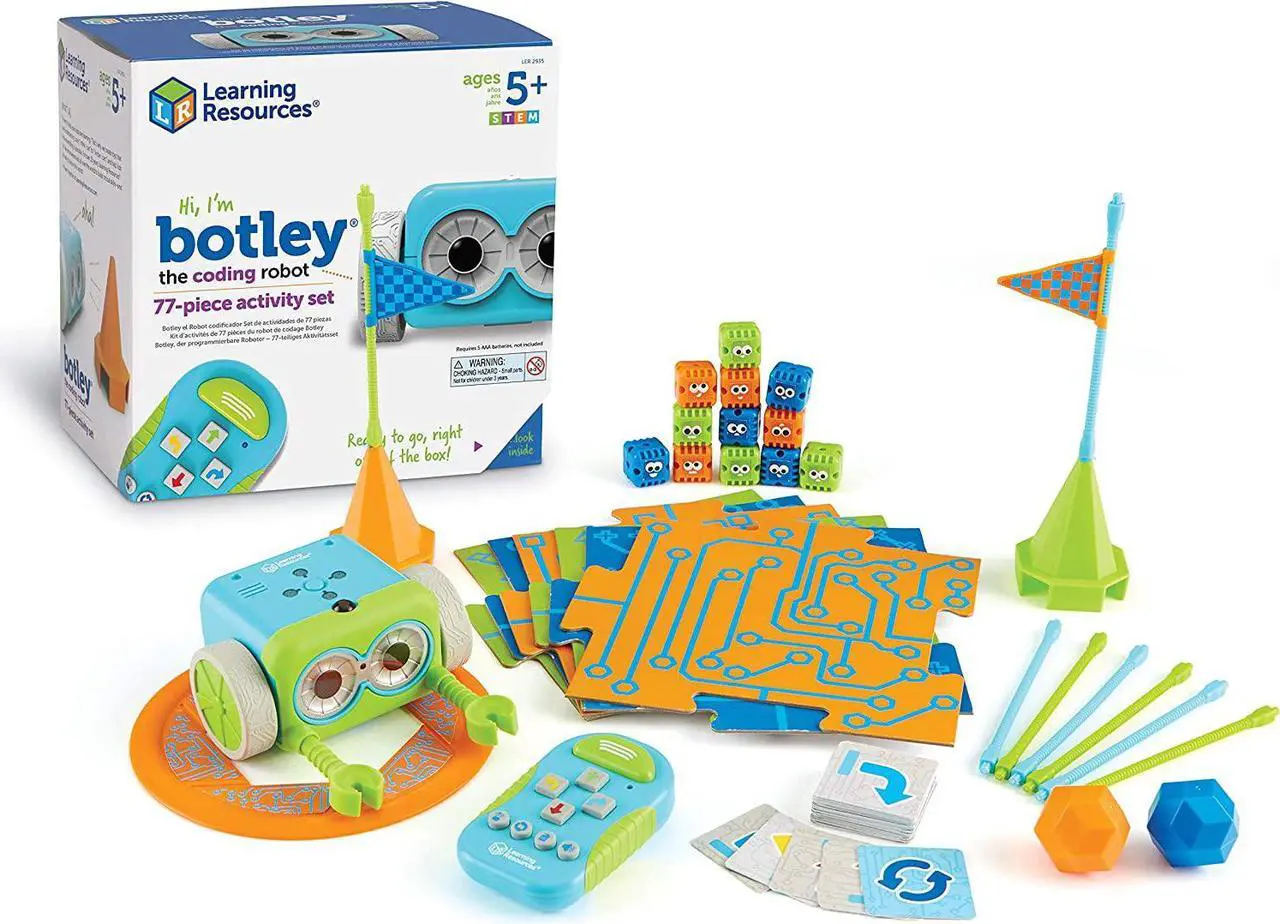Alt view image 11 of 18 - Learning Resources Activity Set Coding Robot 9"Wx9"Lx6-1/5"H Multi LER2935