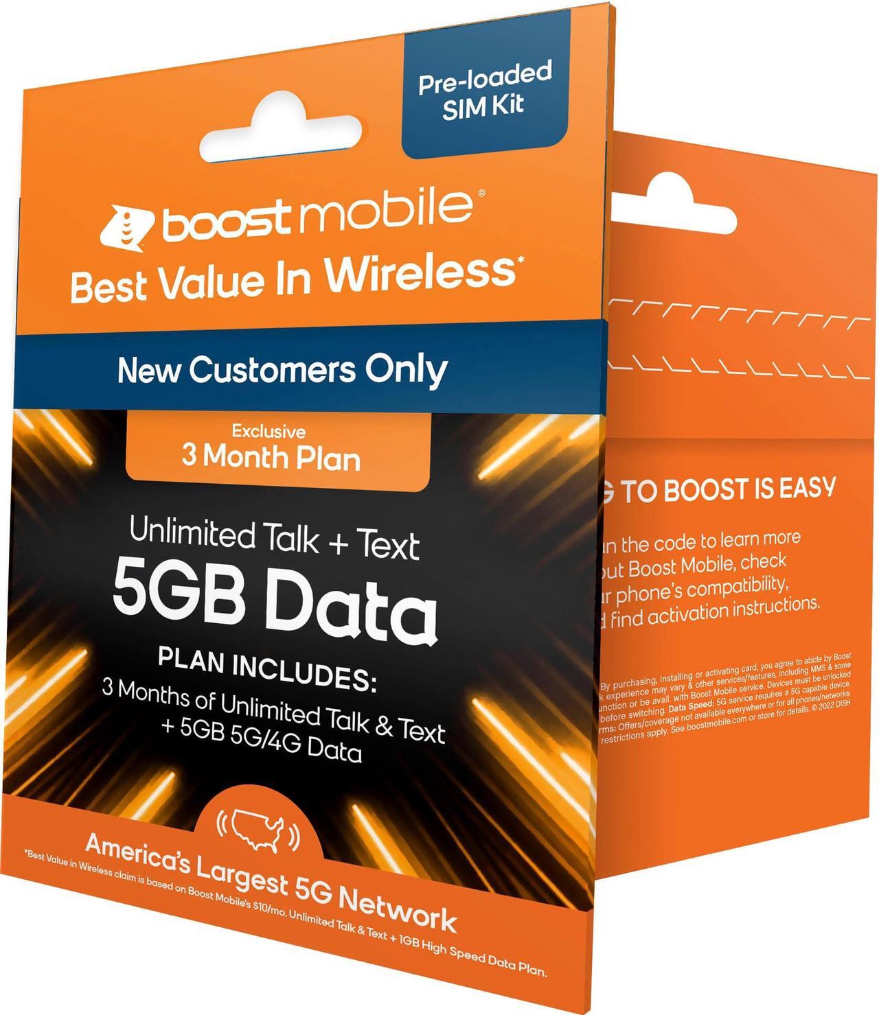 Main image of Boost Mobile 3 Months 5GB Plan SIM Card Kit - Mobile Hotspot included