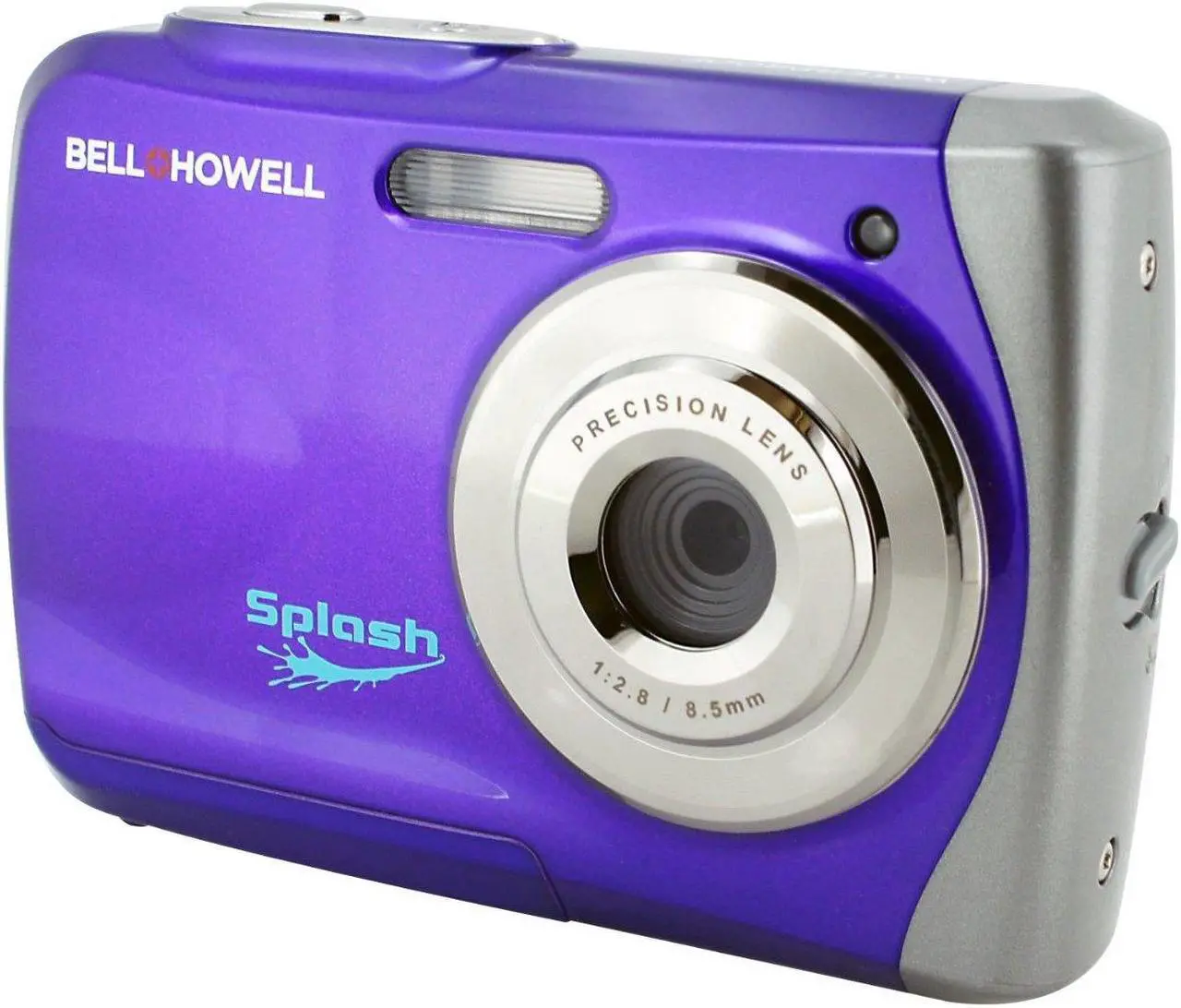 Alt view image 8 of 14 - BELL+HOWELL WP7-P 12.0 Megapixel WP7 Splash Underwater Digital Camera ,Purple