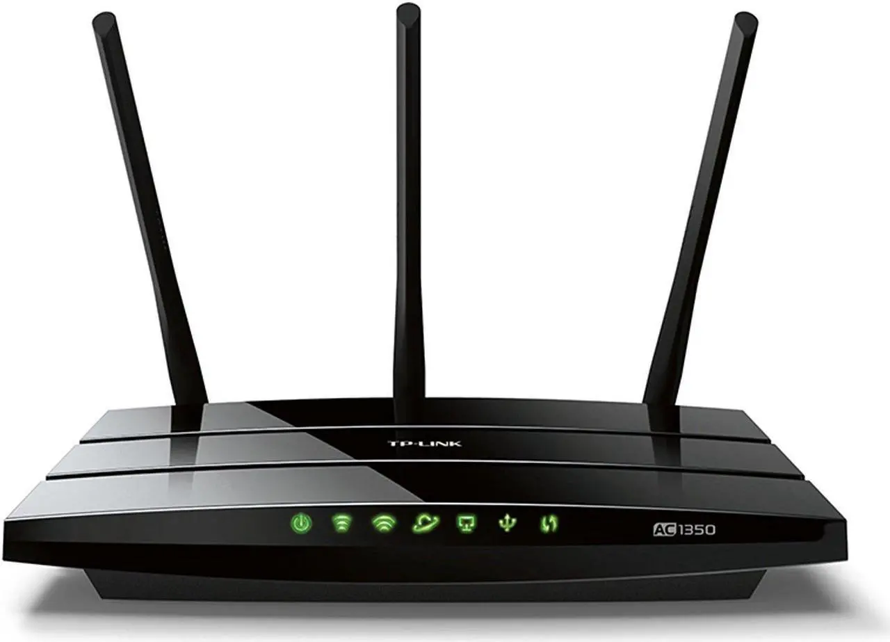 Alt view image 2 of 3 - TP-Link ARCHER-C59 AC1350 Dual-Band Wireless Gigabit Router - 2.4 GHz, 5 GHz - Up to 1.35 Gbps - Black