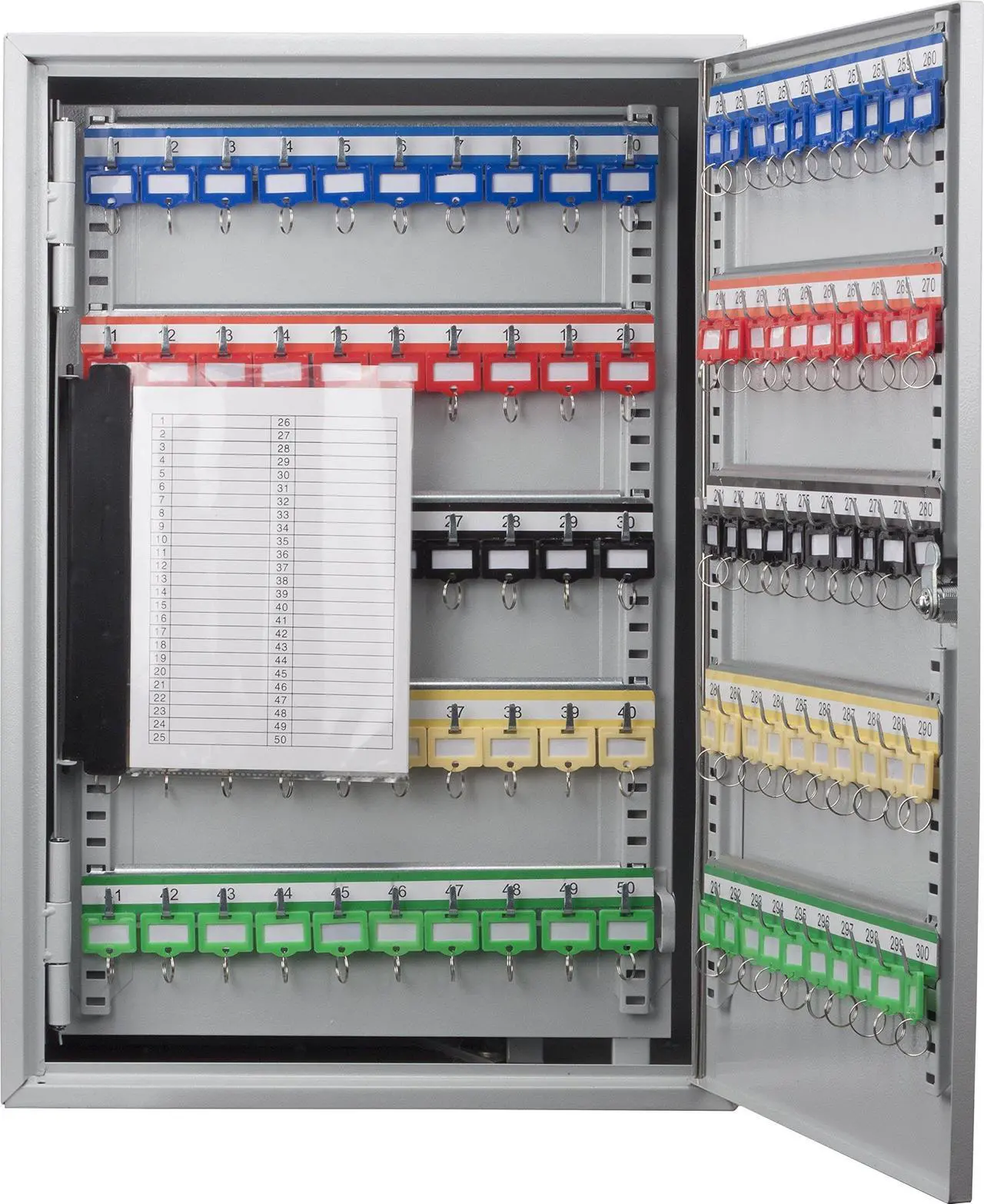 Alt view image 5 of 17 - Barska Key Box, Wall Mount, 300 Key Cap. Matte  Steel CB13238