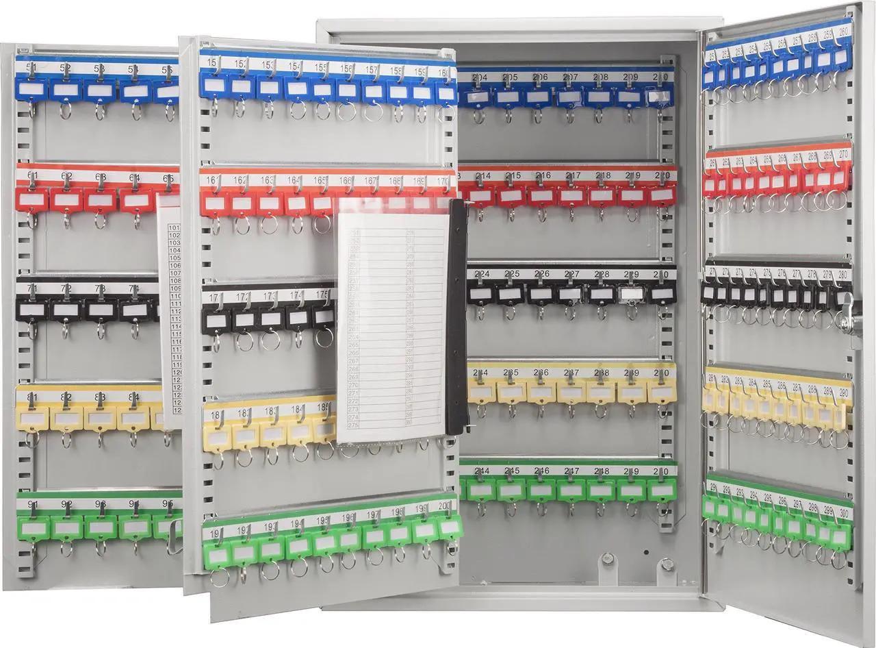 Alt view image 2 of 17 - Barska Key Box, Wall Mount, 300 Key Cap. Matte  Steel CB13238