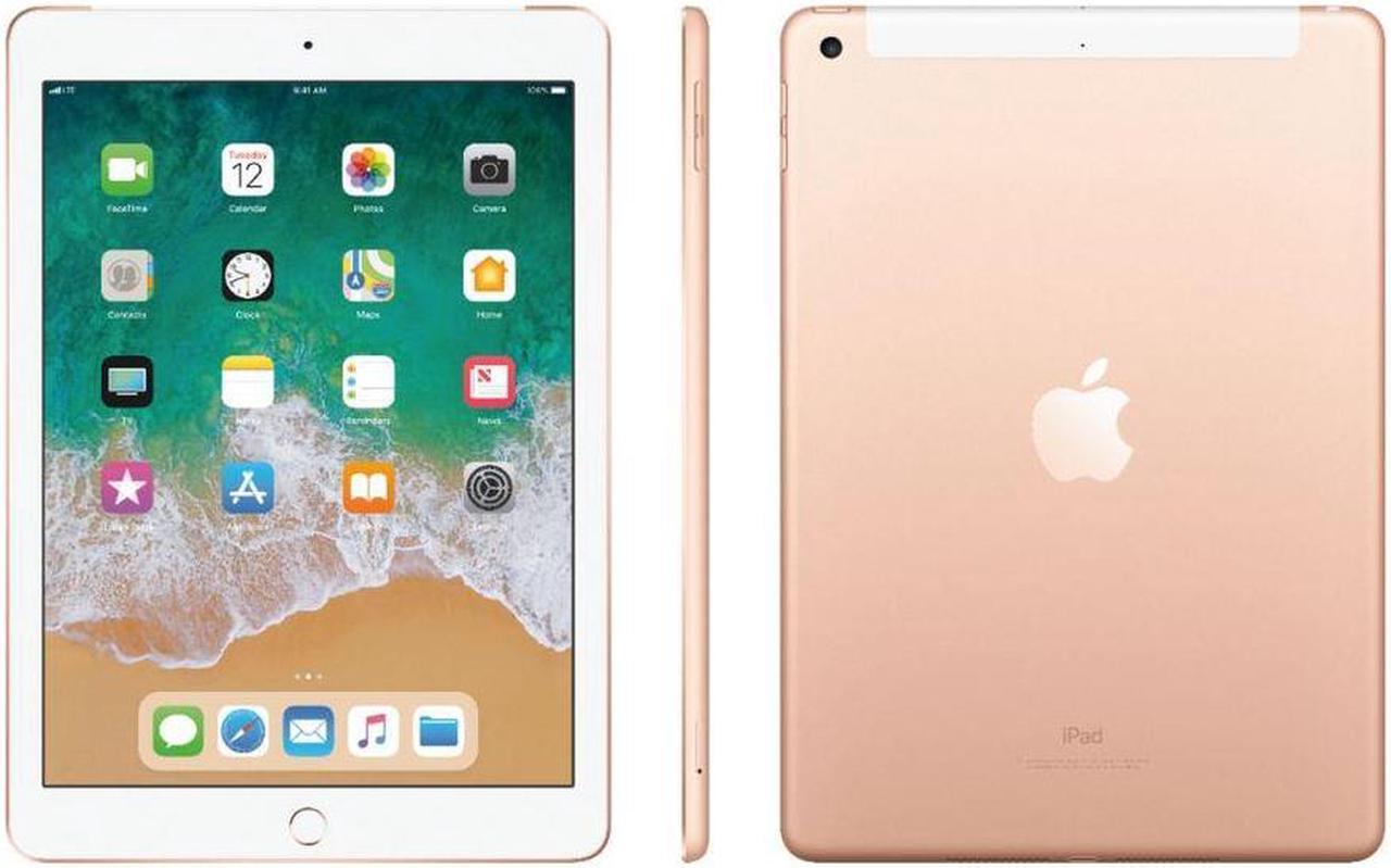 Alt view image 2 of 3 - Apple iPad 9.7" (Early 2018) 128GB, WiFi + 4G LTE - Gold