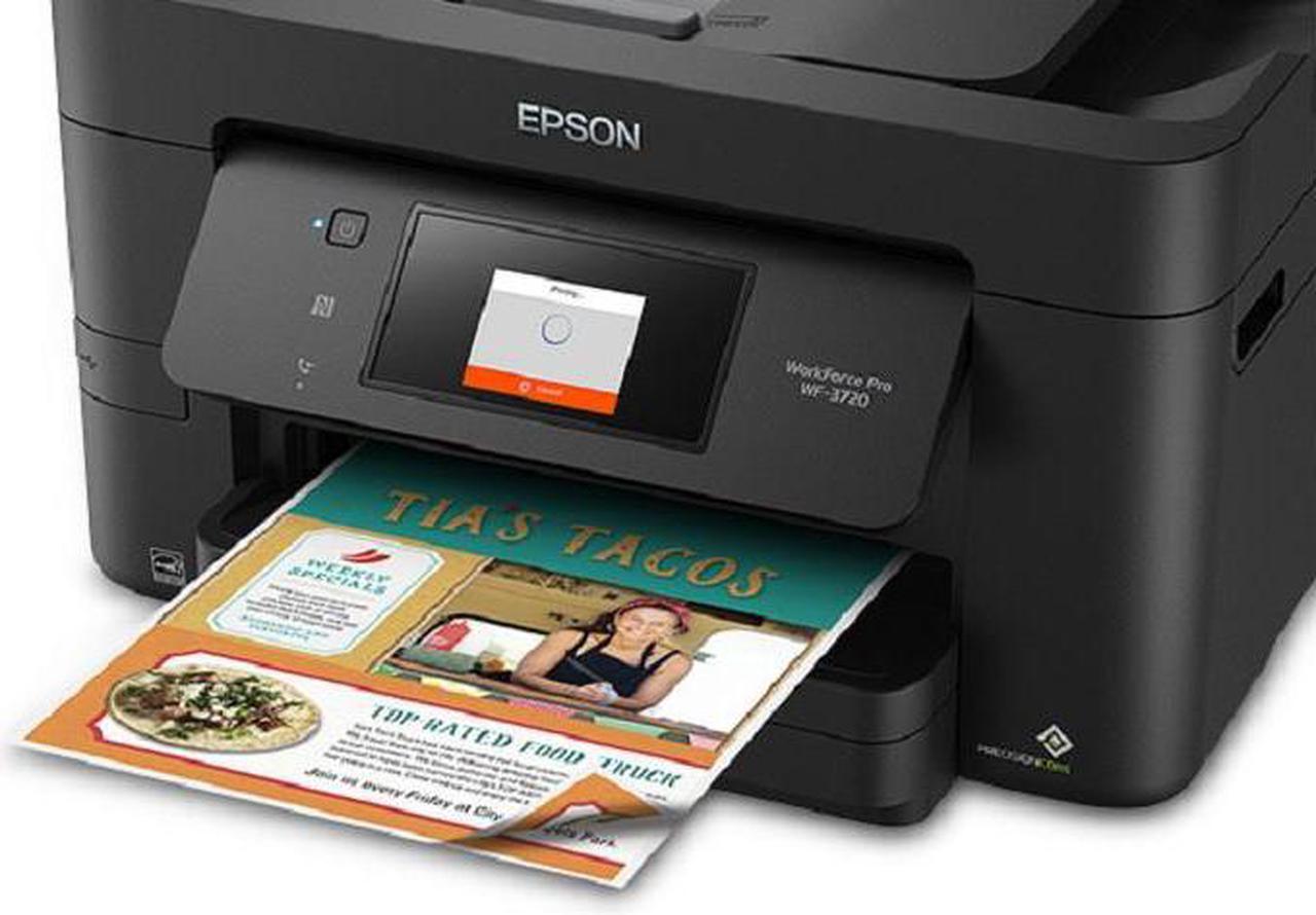 Alt view image 14 of 17 - Epson WorkForce Pro WF-3720 Wireless All-In-One Color Inkjet Printer