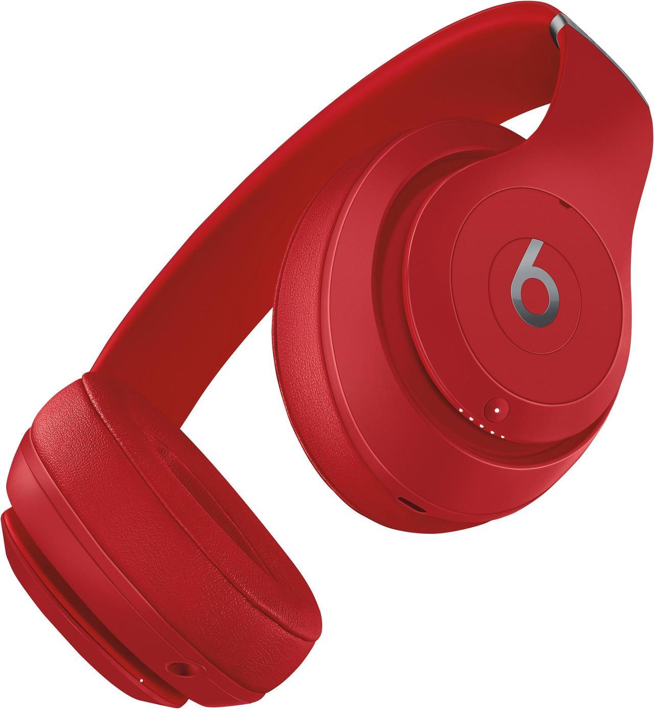 Alt view image 8 of 17 - Beats By Dr. Dre Studio3 Wireless BlueTooth Headphones Red MQD02LL/A