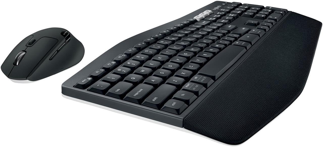 Alt view image 6 of 16 - Logitech MK850 Performance Wireless Keyboard and Mouse Combo - USB Wireless Bluetooth/RF USB Wireless Bluetooth/RF Optical - 1000 dpi - 8 Button - Scroll Wheel - AAA, AA - Compatible with Desktop ...