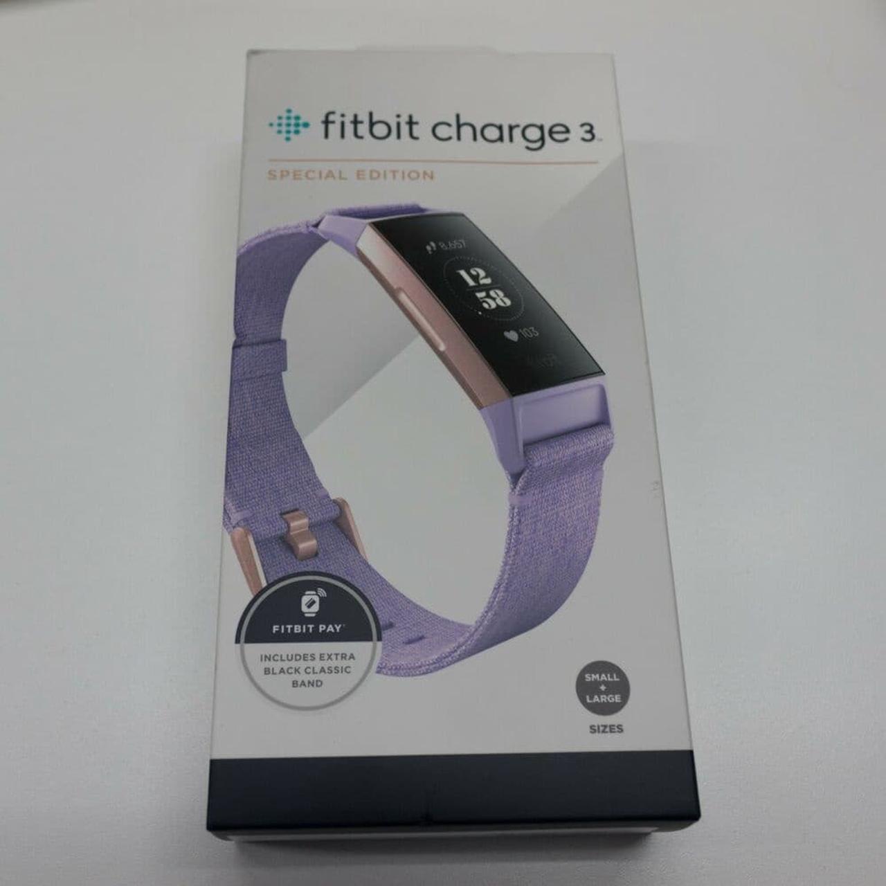 Alt view image 7 of 7 - Fitbit Charge 3 Heart Rate & Activity Tracker Lavender/Rose Gold