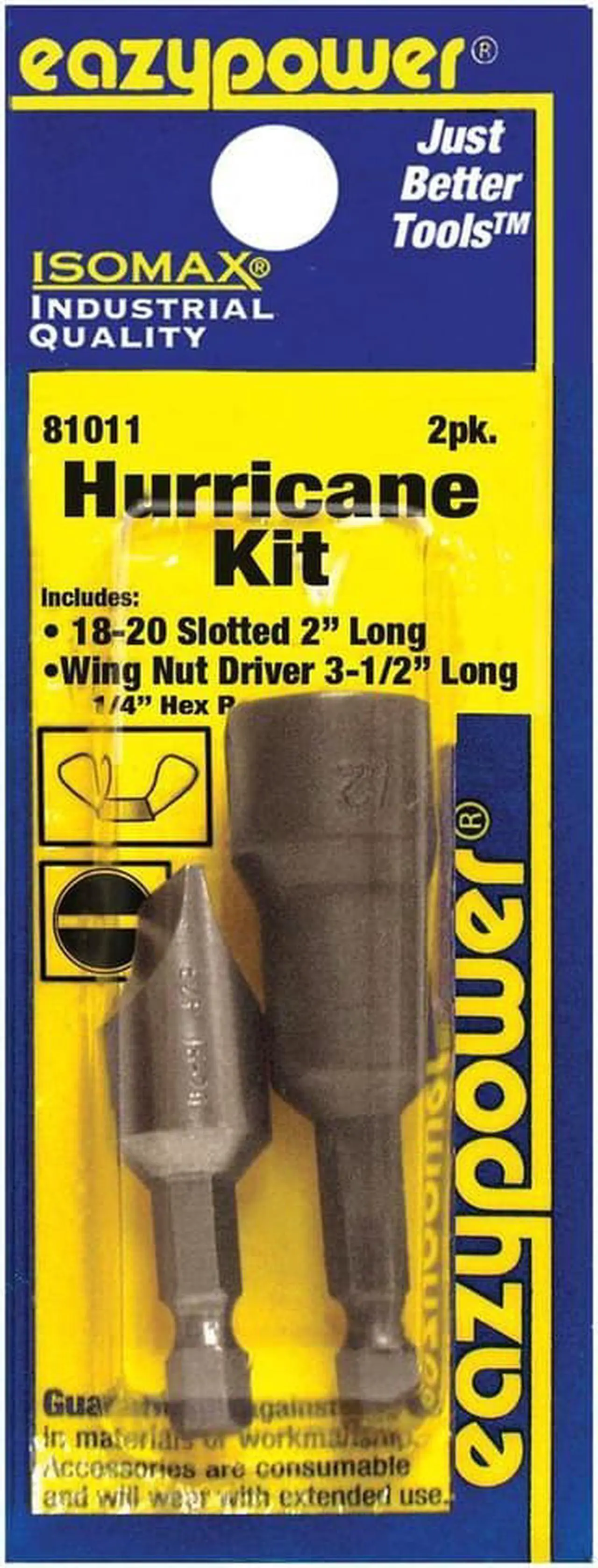 Alt view image 2 of 4 - Eazypower Hurricane Power Bit Kit,No. 18-20,2 pcs.  81011