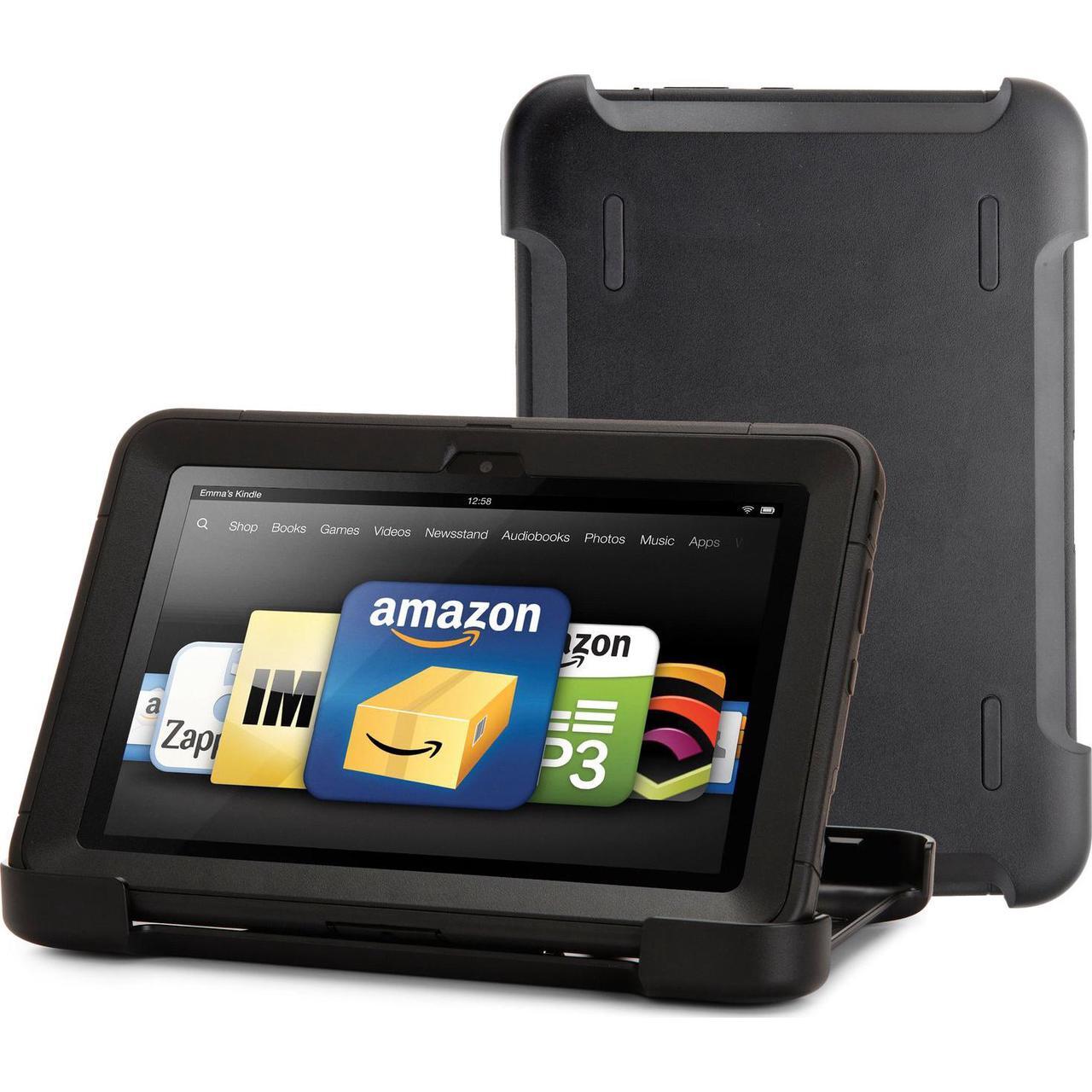 Alt view image 10 of 11 - OtterBox Defender Series Protective Case for Kindle Fire HD 8.9", Black (with built-in screen protection)