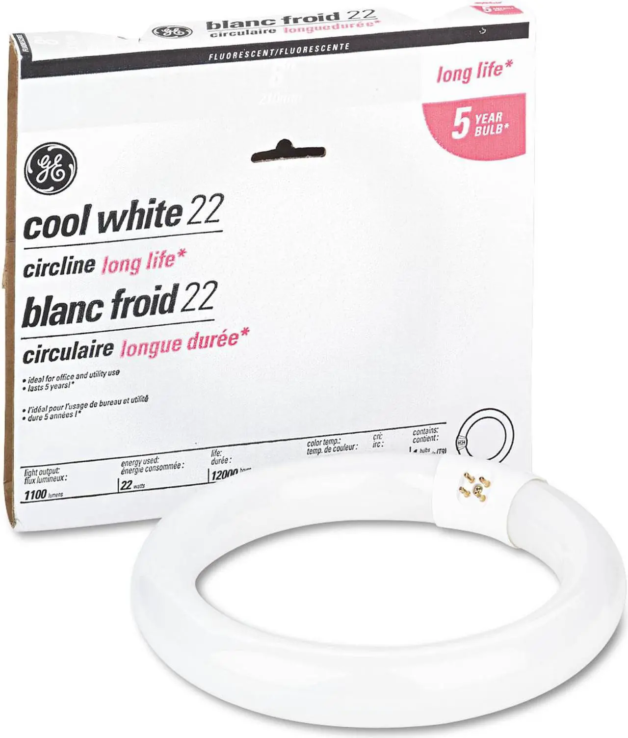 Alt view image 6 of 14 - GE Fluorescent Circular Tube 22 Watt 33774