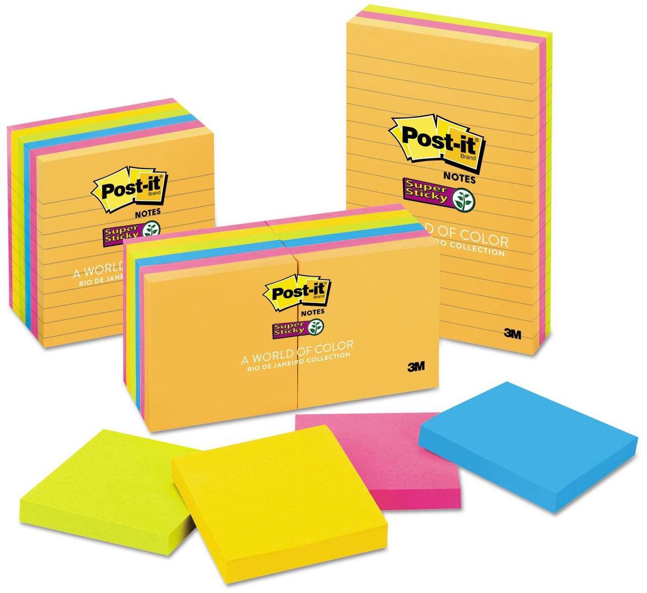 Alt view image 4 of 4 - 3M Post-it Super Sticky 4x6 RDJaniero Lined Notes