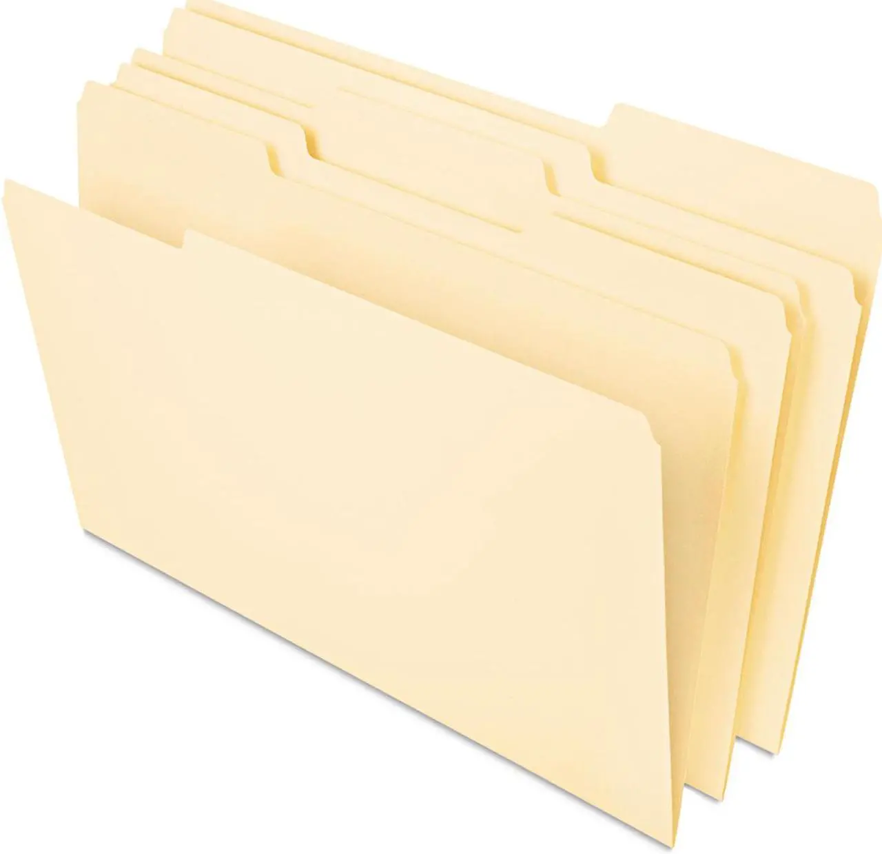 Alt view image 3 of 3 - Heavyweight File Folders, 1/3 Cut One-Ply Top Tab, Legal, Manila, 50/pack