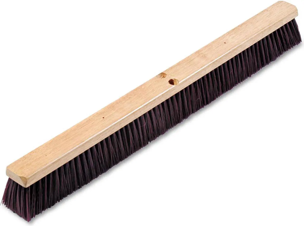 Main image of Boardwalk Floor Brush Head 3 1/4" Maroon Stiff Polypropylene 36" 20336