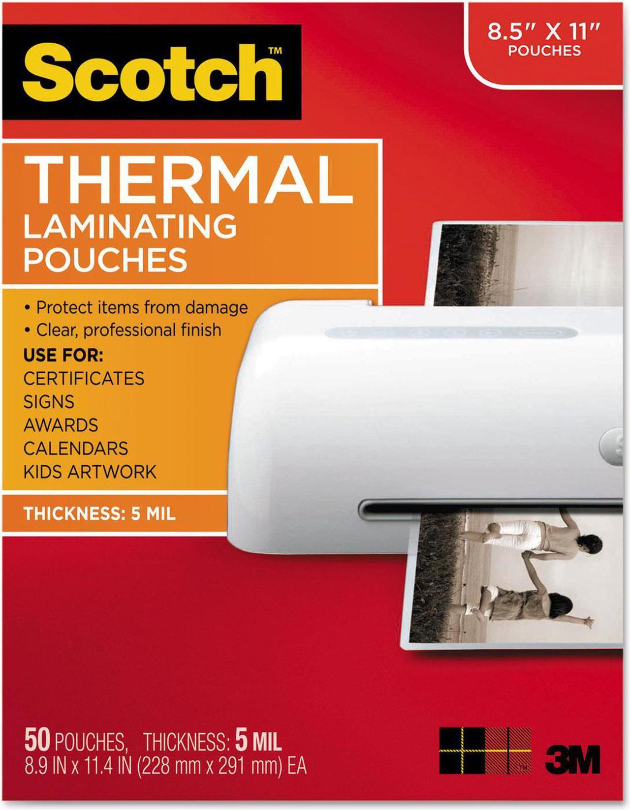 Main image of Letter Size Thermal Laminating Pouches, 5 Mil, 11 1/2 X 9, 50/pack