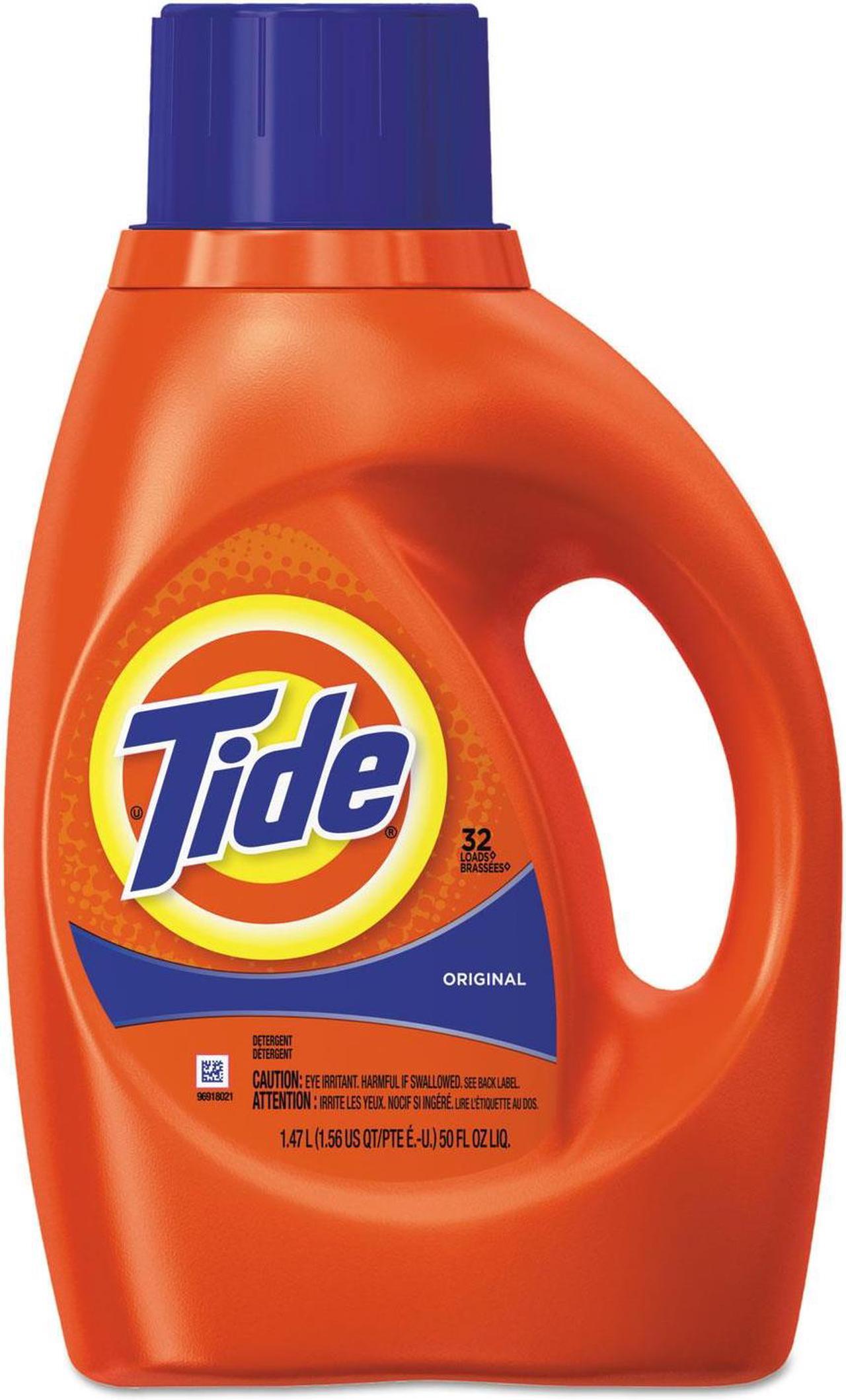 Alt view image 2 of 11 - Tide 2X Ultra Concentrated Laundry Detergent, 50 oz, Bottle, Blue, Liquid, Original