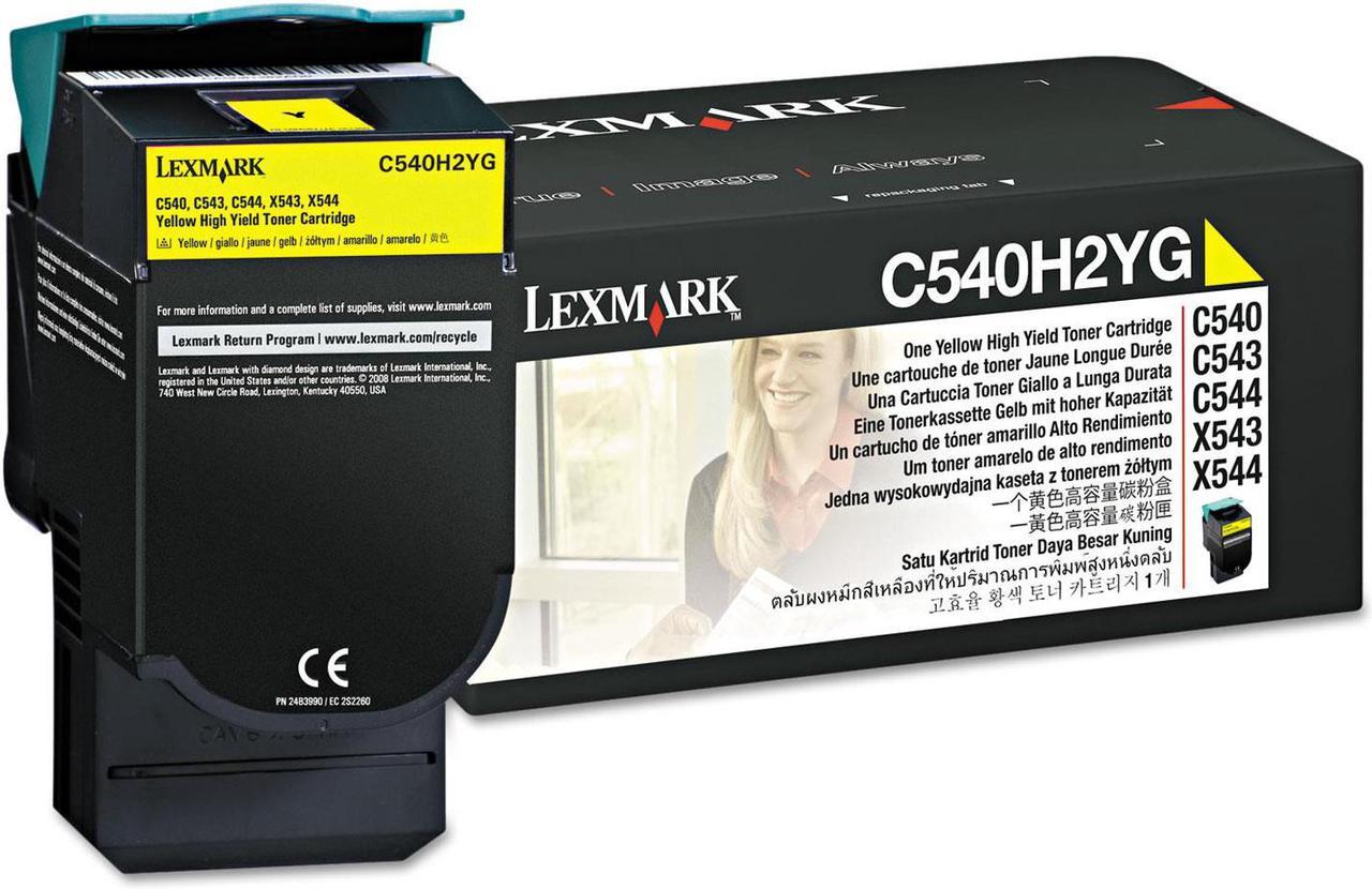 Main image of C540h2yg High-Yield Toner, 2000 Page-Yield, Yellow