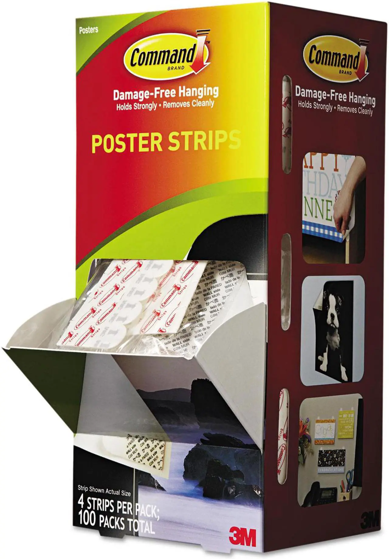 Alt view image 3 of 4 - 3M Command Small Poster Strips Pack