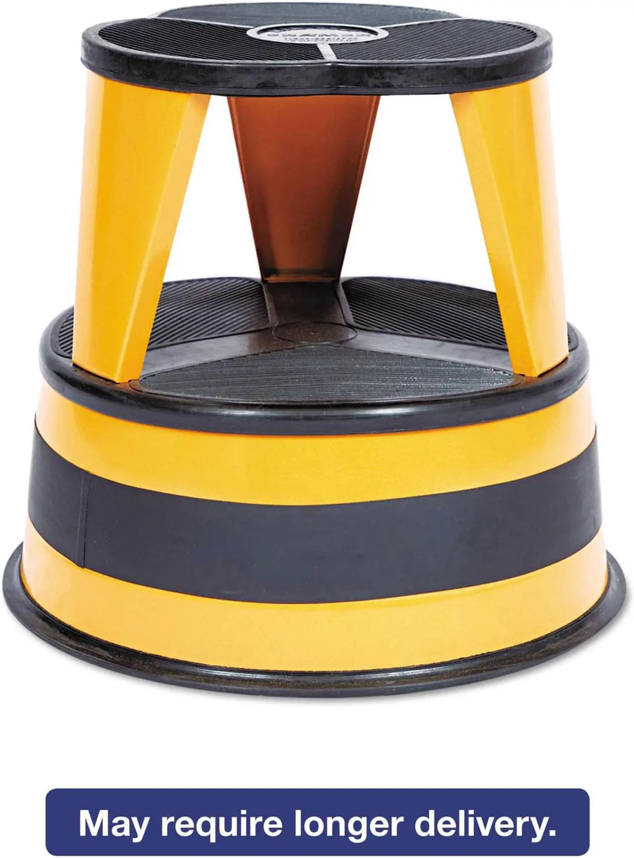 Alt view image 7 of 13 - Cramer Kik-Step Steel Step Stool 350 lb cap 16" dia. x 14 1/4h Orange 100130