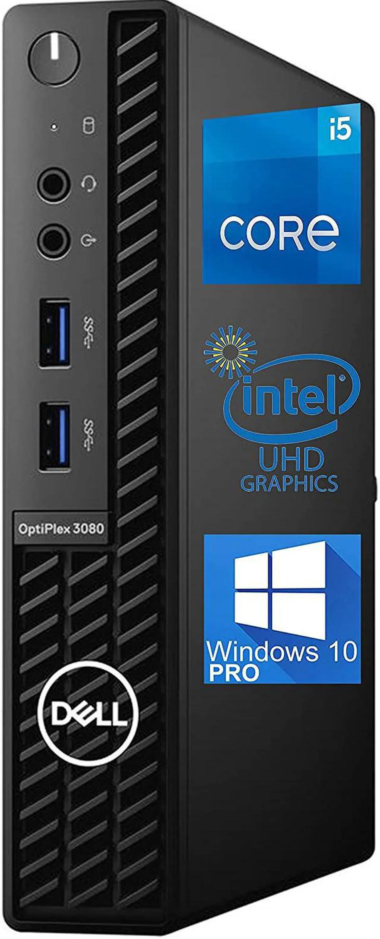 Main image of Dell OptiPlex 3080 Micro Desktop Computer 10th gen Intel Core i5-10500T Up to 3.8GHz - 16GB RAM, 512GB M.2 NVME SSD, AC Wi-Fi, Bluetooth, DisplayPort, HDMI - Windows 10 Pro