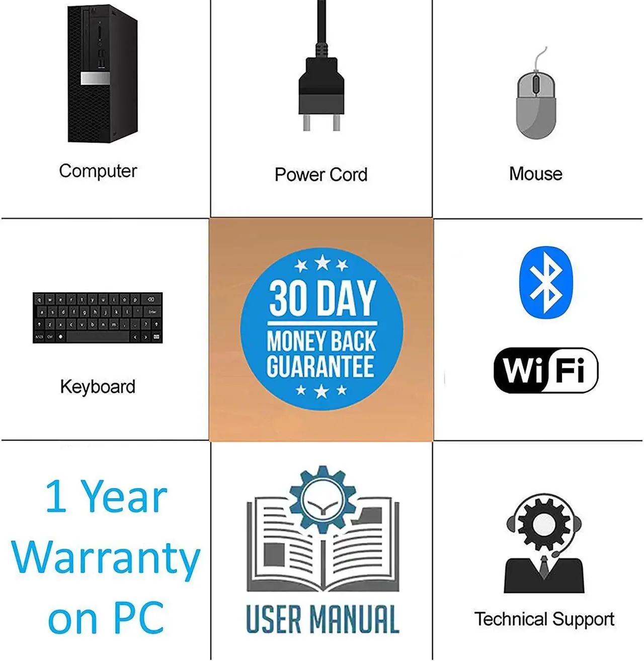 Alt view image 6 of 6 - Dell OptiPlex 3080 Micro Desktop Computer 10th gen Intel Core i5-10500T Up to 3.8GHz - 16GB RAM, 512GB M.2 NVME SSD, AC Wi-Fi, Bluetooth, DisplayPort, HDMI - Windows 10 Pro