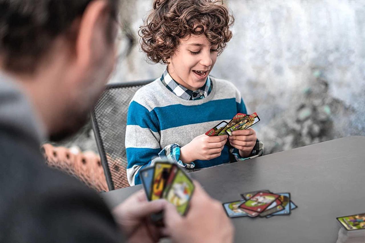 Alt view image 9 of 12 - UNO Minecraft Updated Family Classic Multiplayer Fast-Paced Mattel, Inc.