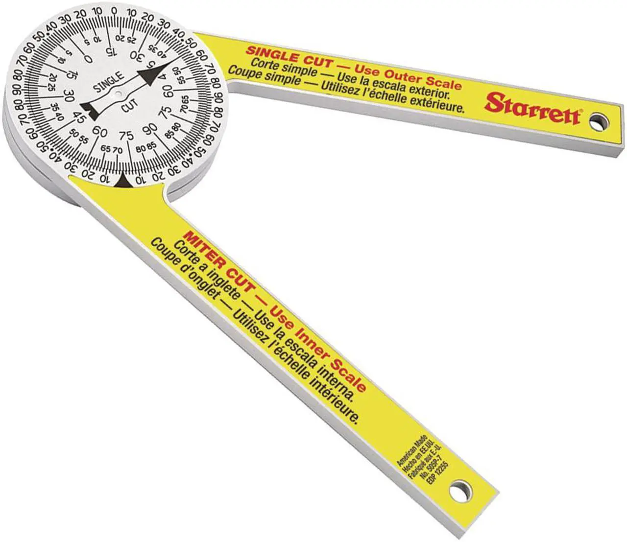 Alt view image 2 of 2 - PROSITE 7" PROTRACTOR 505P-7