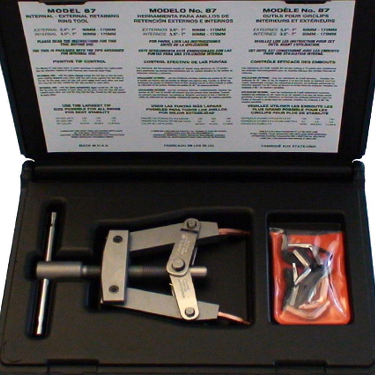 Main image of Lang Tools 87 Extra Large Snap Ring Circlip Pliers also known as Hi-Tech