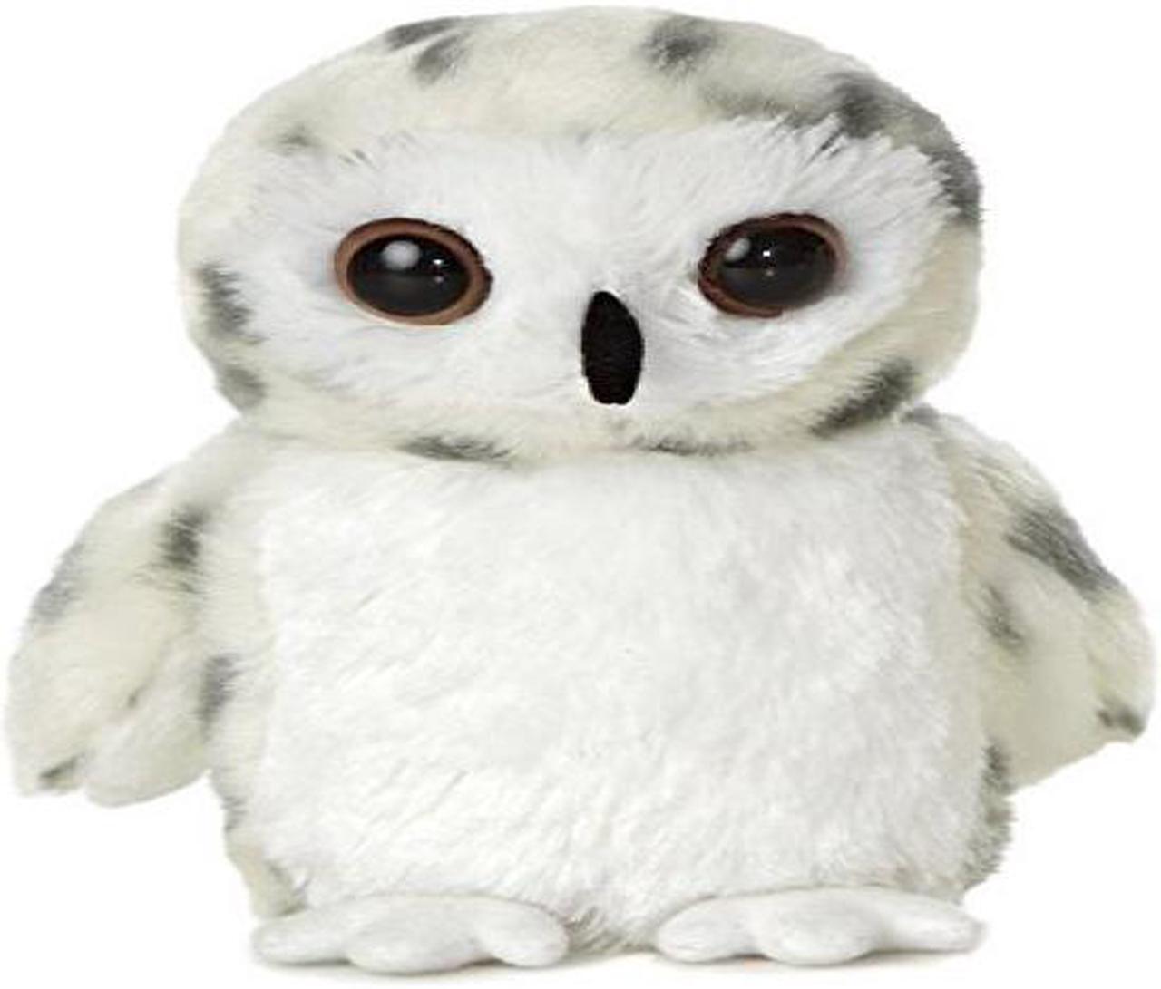 Alt view image 2 of 6 - Aurora® - Small White Mini Flopsie - 8" Snowy Owl - Adorable Stuffed Animal