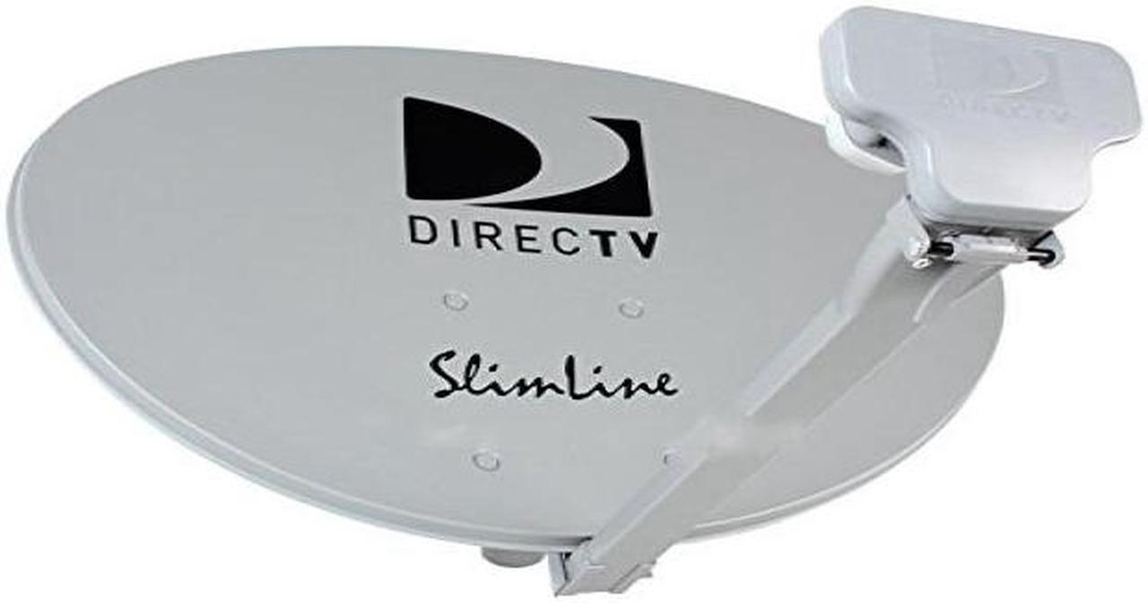 4 KIT SWM DIRECTV KA/KU HD SL3 SLIMLINE MPEG4 3 LNBF COMPLETE DISH ANTENNAS W/POWER SUPPLY 4 4WAY SPLITTERS