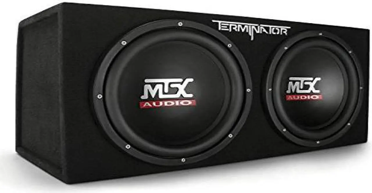 Alt view image 2 of 4 - MTX Audio Terminator Series TNE212D 1,200-Watt Dual 12-Inch Sub Enclosure