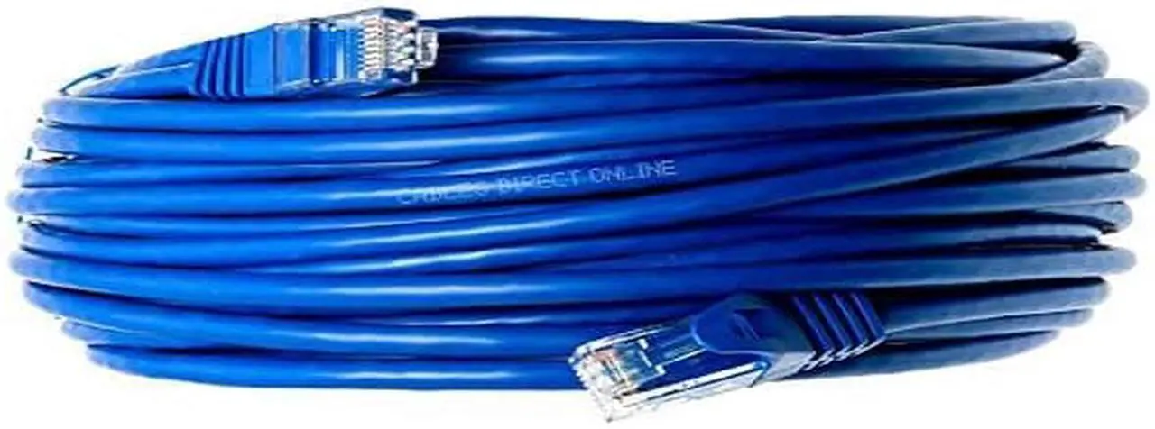 Alt view image 9 of 17 - Cables Direct Online Cat5e 200FT Ethernet Patch Cable, 350MHz - Compatible with PC, Laptop, Modem, Router, TVs, Printers, Consoles for Home/Office, Blue