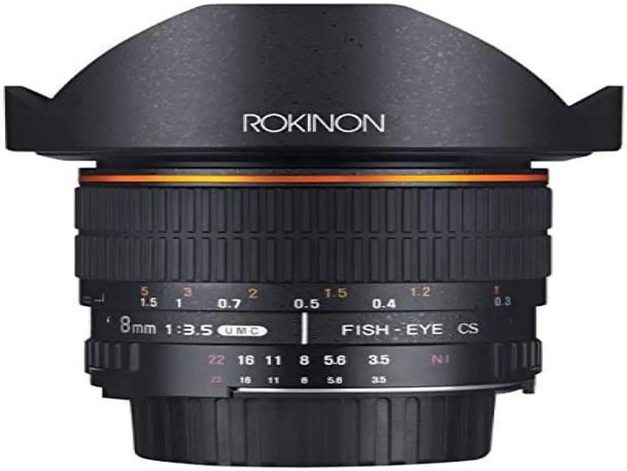 Alt view image 13 of 13 - Rokinon FE8M-N 8mm F3.5 Fisheye Fixed Lens for Nikon (Black)