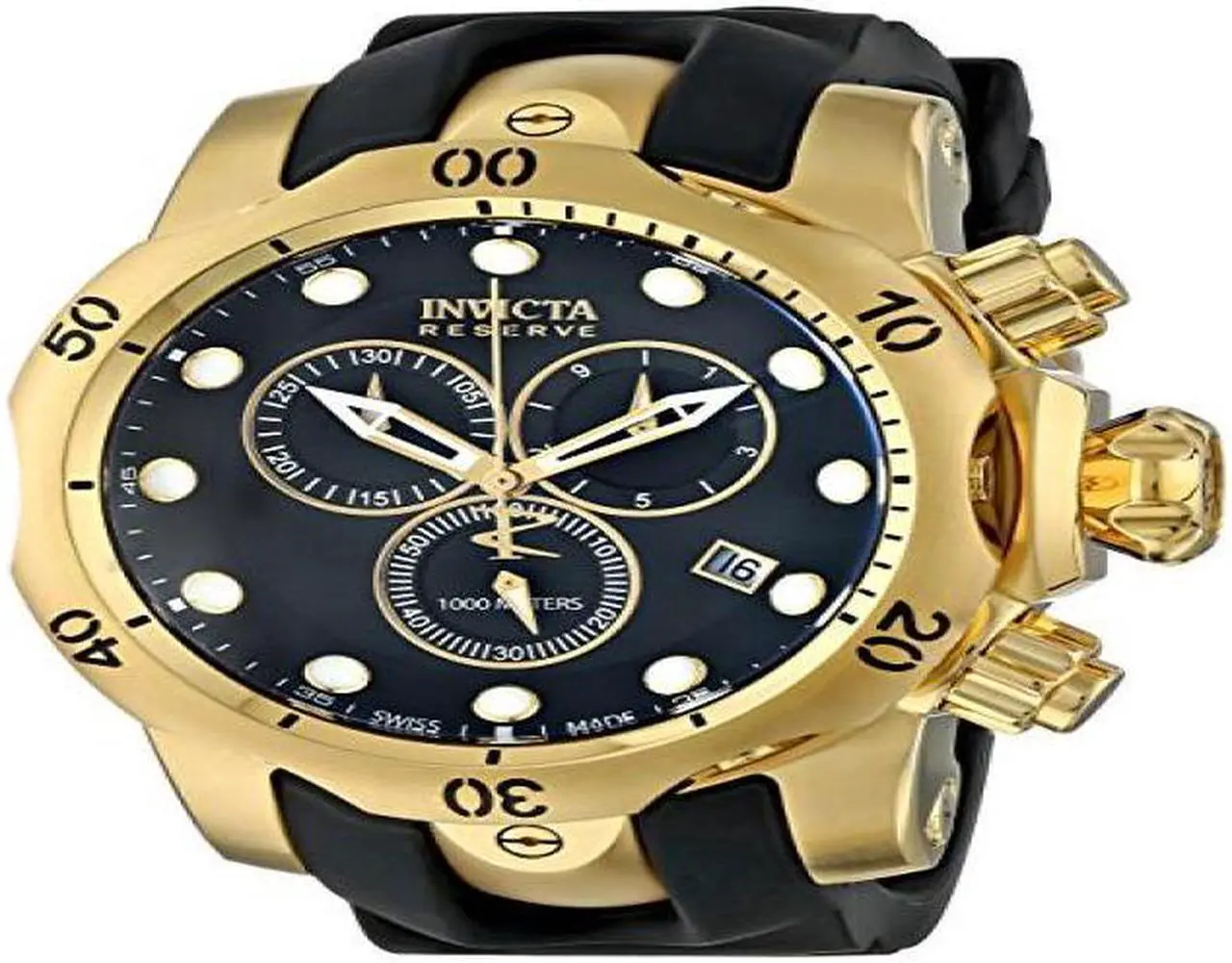 Alt view image 3 of 4 - Men's Reserve Subaqua Venom Chronograph Black Rubber