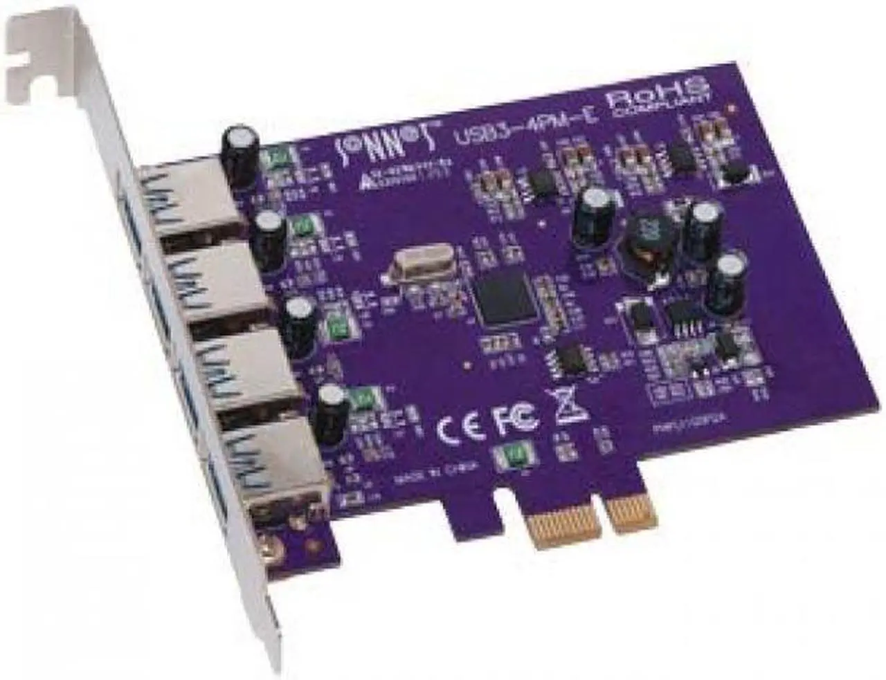 Alt view image 5 of 6 - Sonnet Technologies USB3-4PM-E Allegro Usb 3.0 Pcie (4 Ports) - Pci Express - Plug-In Card - 4 Usb Port(S) - 4 Usb 3.0 Port(S)