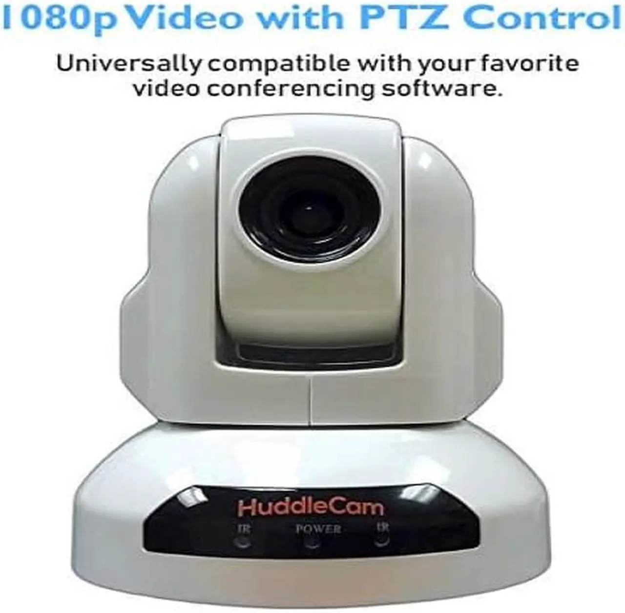 Alt view image 3 of 12 - HuddleCamHD - HC3X-WH-G2 - 3X Optical Zoom | USB 2.0 | 1920 x 1080p | 74 degree FOV (White) US Style Power Supply