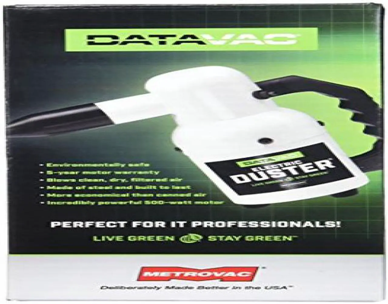Alt view image 8 of 13 - metro ed500 datavac 500watt 120 volt 0.75hp electric blower duster