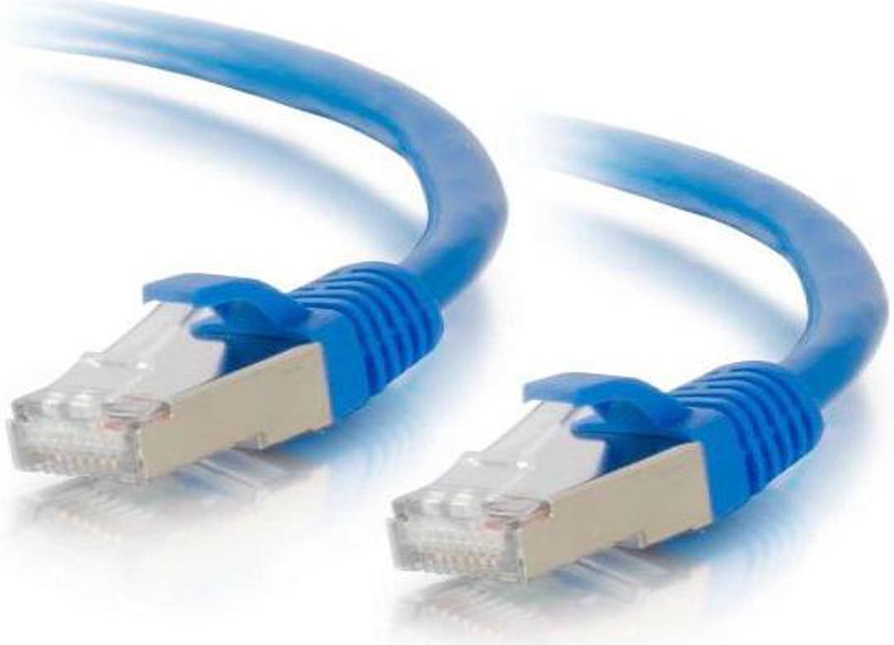 C2G 00685 20ft Cat6a Snagless Shielded (STP) Network Patch Cable - Blue - Category 6a for Network Device - RJ-45 Male - RJ-45 Male - Shielded - 10GBase-T - 20ft - Blue