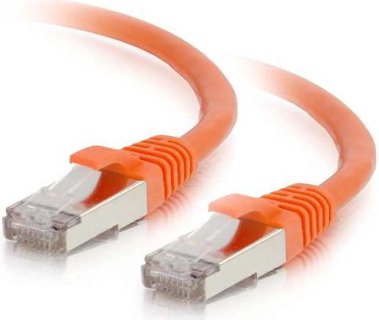 Alt view image 3 of 7 - C2G 25ft Cat6 Snagless Shielded STP Network Patch Cable Orange 00894